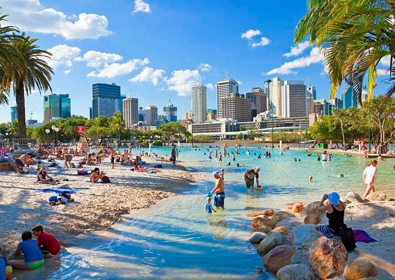 Playa artificial de Brisbane, Australia